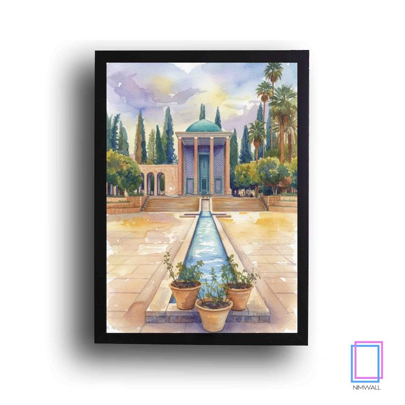 تابلو نقاشی سعدیه شیراز مئل N-15170