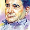 تابلو نقاشی زنده یاد استاد محمد رضا شجریان مدل N-15155
