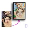 تابلو شخصی سازی شده نقاشی با مدادرنگی ( AI painting)