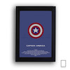 تابلو مینیمال کاپیتان امریکا مدل N-22220