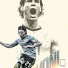 تابلو ادینسون کاوانی Edinson Cavani  مدل N-97033