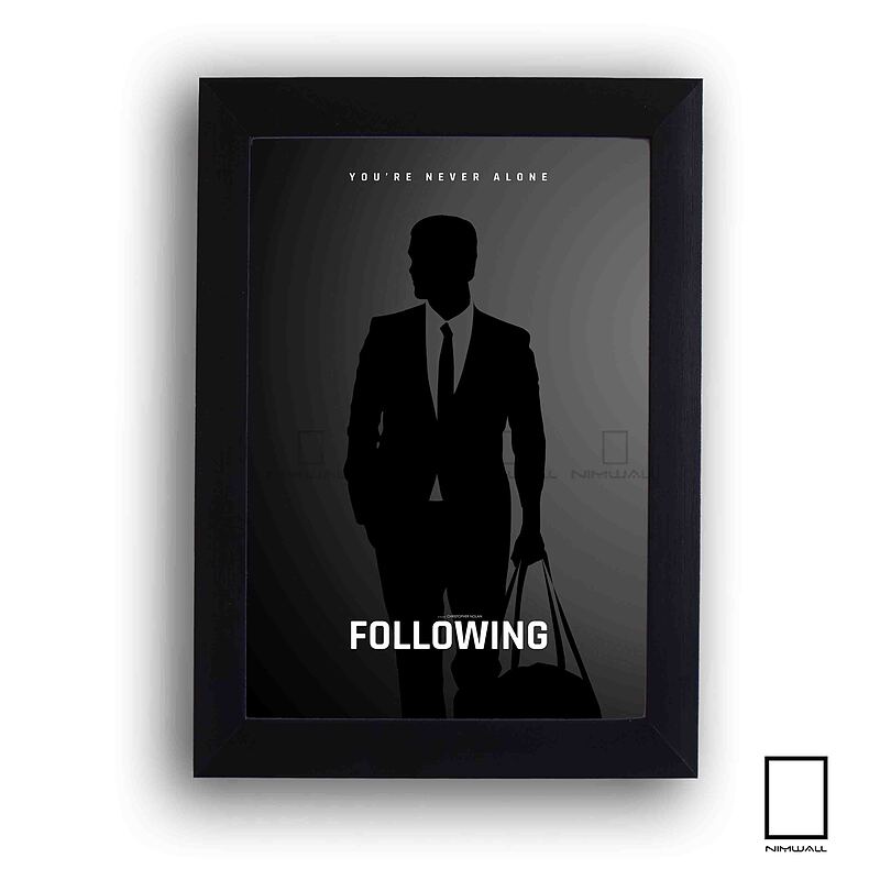 تابلو مینیمال فیلم تعقیب "Following" مدل N-22283