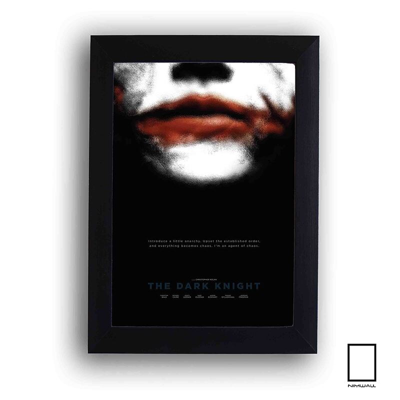 تابلو مینیمال فیلم شوالیه تاریکی " The Dark Knight"مدل N-22289