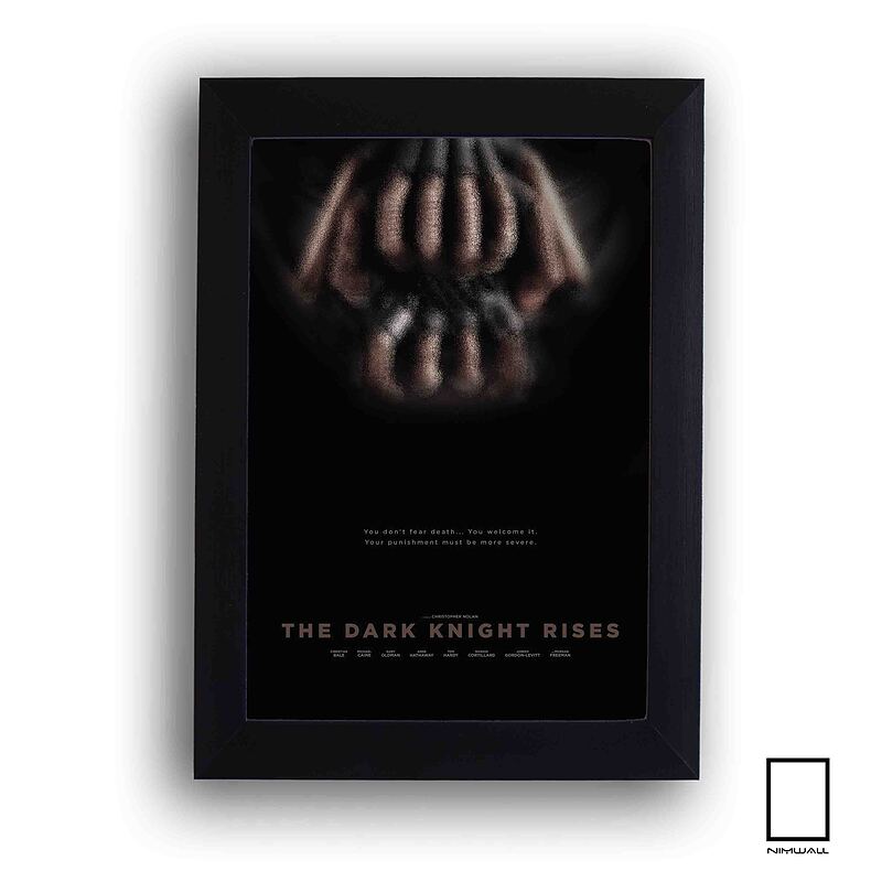تابلو مینیمال فیلم شوالیه تاریکی برمی خیزد "The Dark Knight Rises" مدل N-22282