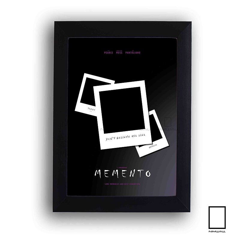 تابلو مینیمال فیلم یادگاری "Memento" مدل N-22284