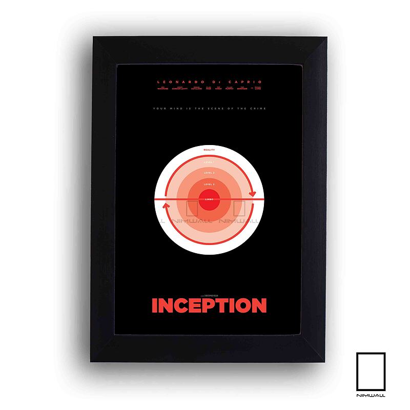 تابلو مینیمال فیلم تلقین " Inception " مدل N-22291