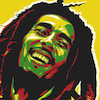 تابلو نقاشی باب مارلی Bob Marley مدل N-55119