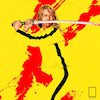 تابلو مینیمال فیلم بیل را بکش  Kill Bill از تارینتینو مدل N-22308 ( کیل بیل )