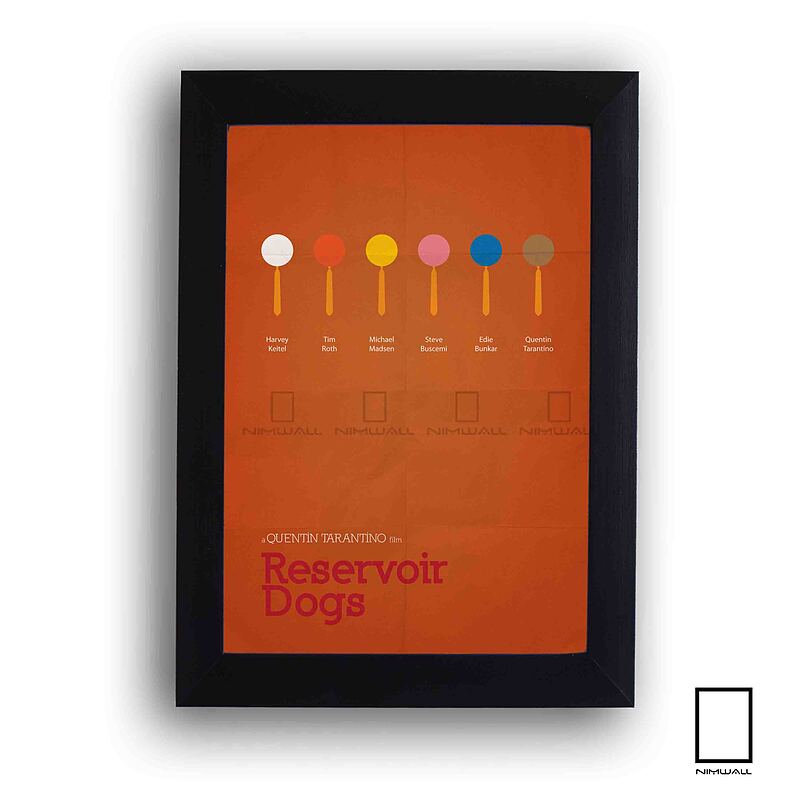 تابلو مینیمال فیلم سگ‌ های انباری  Reservoir Dogs از تارینتینو مدل N-22307
