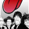 تابلو نقاشی گروه رولینگ استونز The Rolling Stones مدل N-55134
