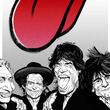 تابلو نقاشی گروه رولینگ استونز The Rolling Stones مدل N-55134
