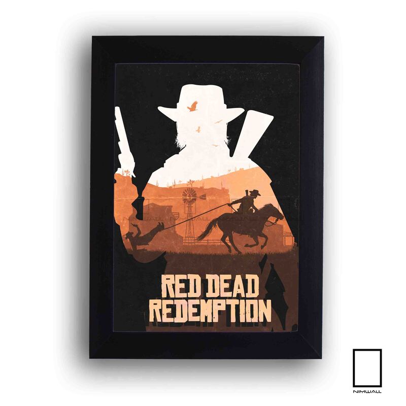تابلو بازی رد دد ریدمپشن Red Dead Redemption مدل N-48010