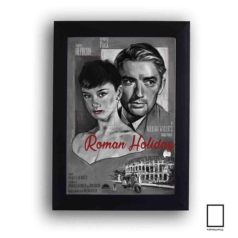 تابلو فیلم تعطیلات رومی roman holiday  مدل N-22326