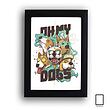 تابلو فانتزی Oh my DOGSمدل N-12056