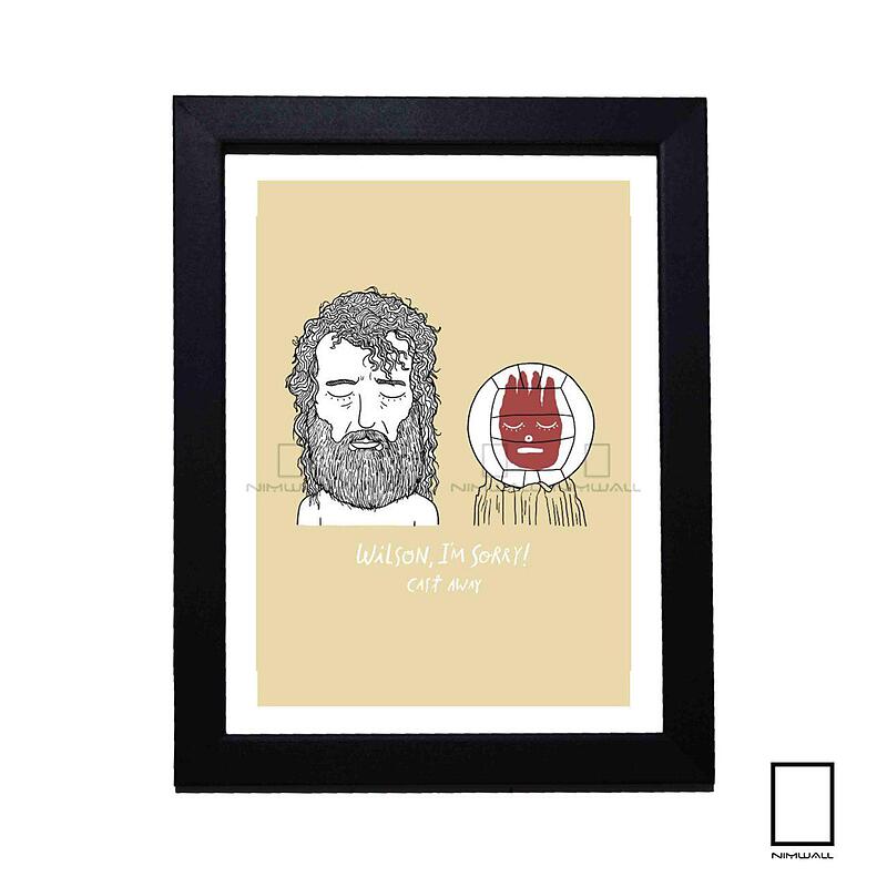 تابلو مینیمال فیلم دورافتاده Cast Away مدل N-22145