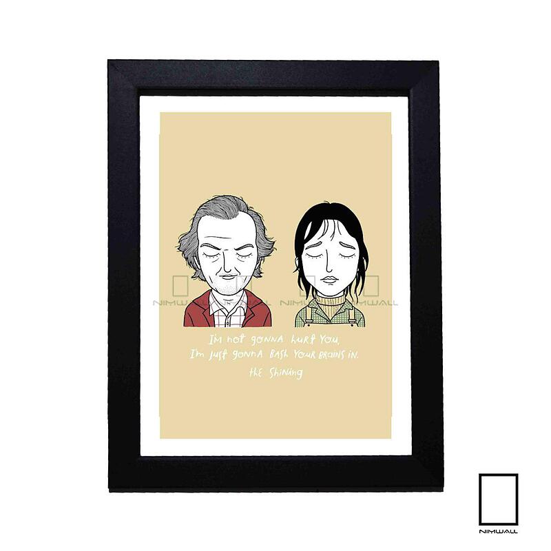 تابلو مینیمال فیلم درخشش the shining مدل N-22144