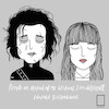 تابلو مینیمال فیلم ادوارد دست‌قیچی Edward Scissorhands مدل N-22142