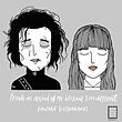 تابلو مینیمال فیلم ادوارد دست‌قیچی Edward Scissorhands مدل N-22142