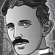 تابلو  نیکولا تسلا Nikola Tesla مدل N-99360
