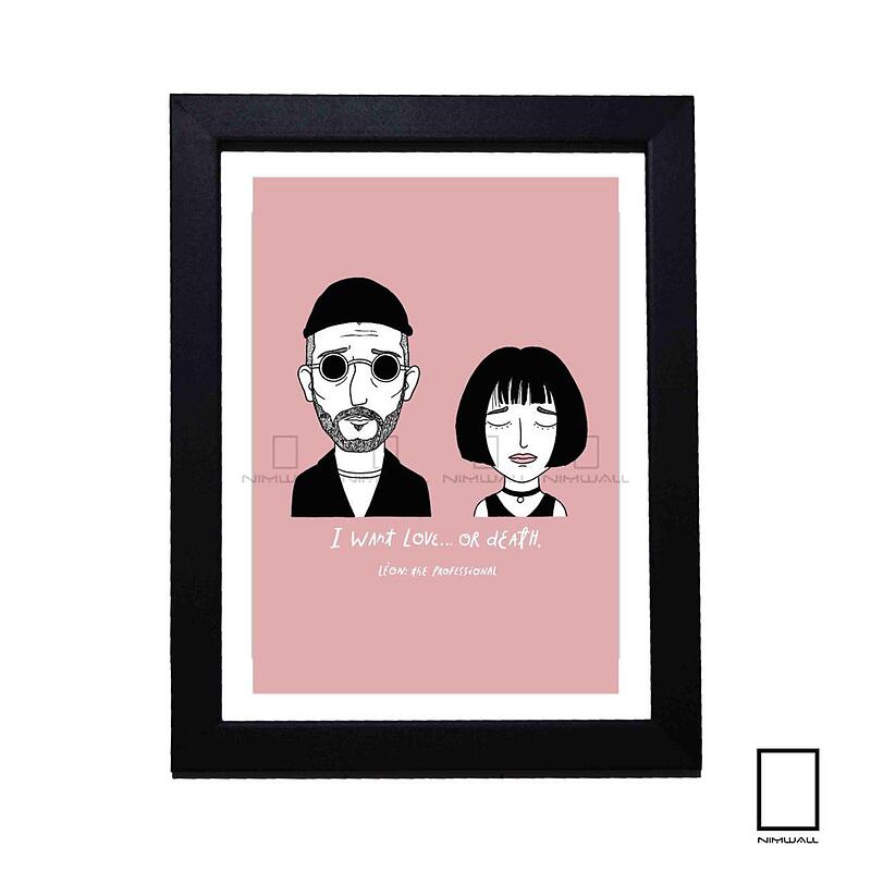تابلو مینیمال فیلم لئون حرفه‌ای Leon: The Professional مدل N-22141