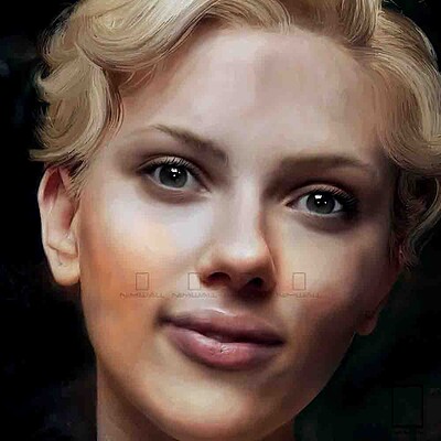 تابلو نقاشی اسکارلت جوهانسون Scarlett Johansson  مدل N-99381