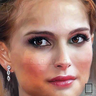 تابلو نقاشی ناتالی پورتمن Natalie Portman مدل N-99390