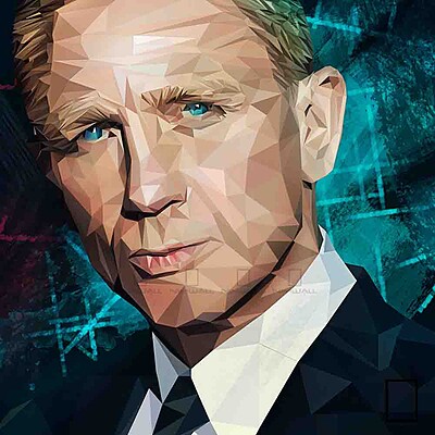 تابلو پاپ آرت دنیل کریگ Daniel Craig  مدل N-99386