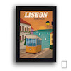 پوستر وینتیج طرح شهر لیسبون پرتفال مدل N-31004