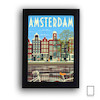 پوستر وینتیج شهر آمستردام در هلند مدل N-31061