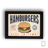 پوستر وینتیج همبرگر مخصوص رستوران مدل N-31059