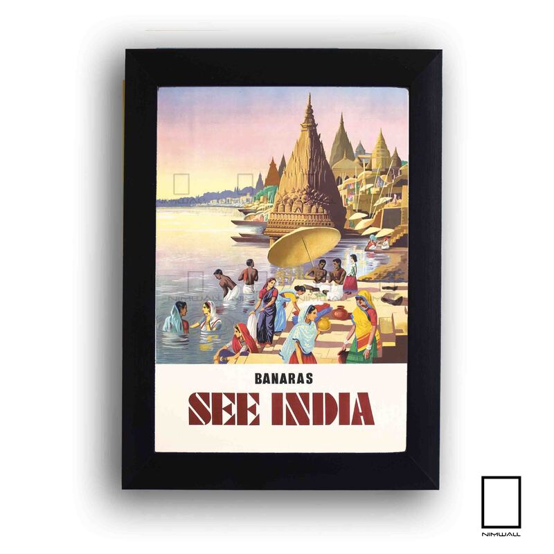 پوستر وینتیج شهر کشور هند مدل N-31047
