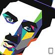 تابلو پاپ آرت چارلی چاپلین - Charlie Chaplin مدل N-36022