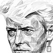 تابلو مینیمال دیوید بویی David Bowie مدل N-55157