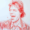 تابلو مینیمال میک جکر Mick Jagger مدل N-55158