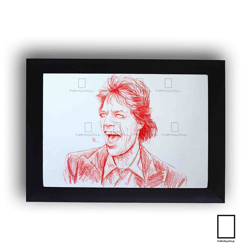 تابلو مینیمال میک جکر Mick Jagger مدل N-55158