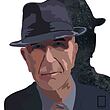تابلو نقاشی لئوناردو کوهن Leonard Cohen  مدل N-55178