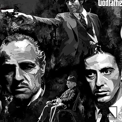 پوستر فیلم پدر خوانده GodFather مدل N-22517