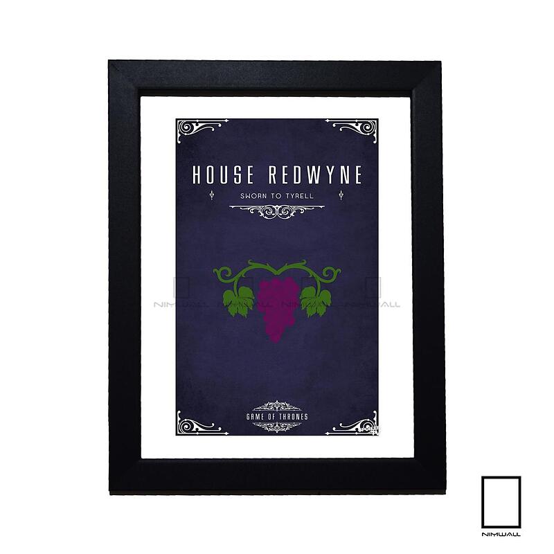 تابلو مینیمال نماد خاندان های سریال بازی تاج و تخت game of thrones مدل N-54003