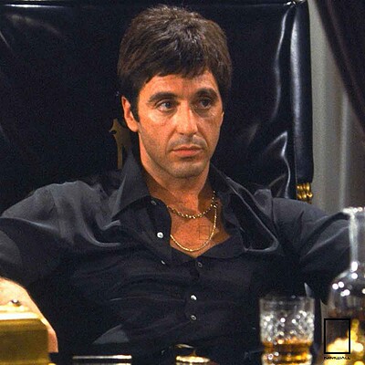 تابلو ال پاچینو فیلم صورت زخمی scarface  مدل N-22549