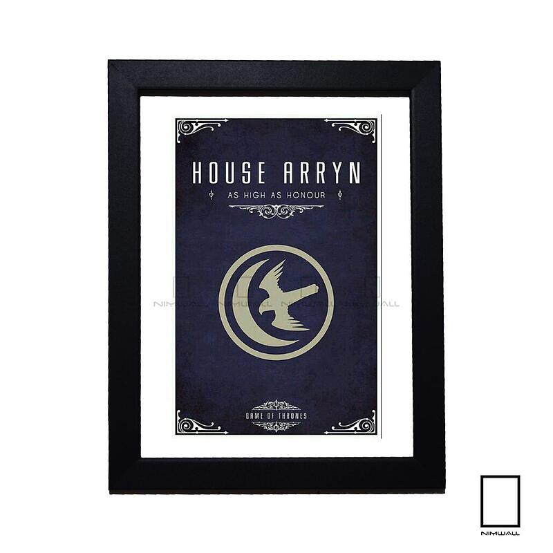 تابلو مینیمال نماد خاندان های سریال بازی تاج و تخت game of thrones مدل N-54008