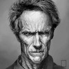 تابلو نقاشی کلینت ایستوود Clint Eastwood مدل N-22562
