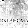 تابلو نقشه ایالت اوکلاهاما ( سفارشی ) مدل N-61011