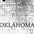 تابلو نقشه ایالت اوکلاهاما ( سفارشی ) مدل N-61011