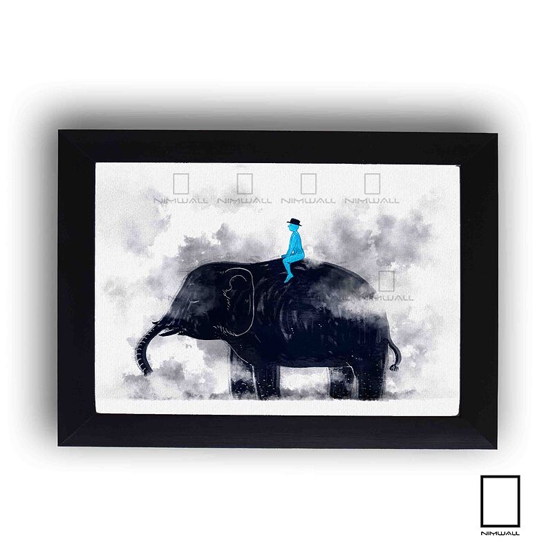 تابلو نقاش مینیمال فیل  مدل  N-99475