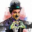 تابلو نقاشی چارلی چاپلین Charlie Chaplin مدل N-99491