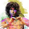 تابلو نقاشی جیم موریسون Jim Morrison مدل N-99493