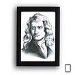 تابلو نقاشی آیزاک نیوتن Isaac Newton مدل N-99527