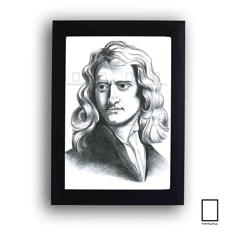 تابلو نقاشی آیزاک نیوتن Isaac Newton مدل N-99527