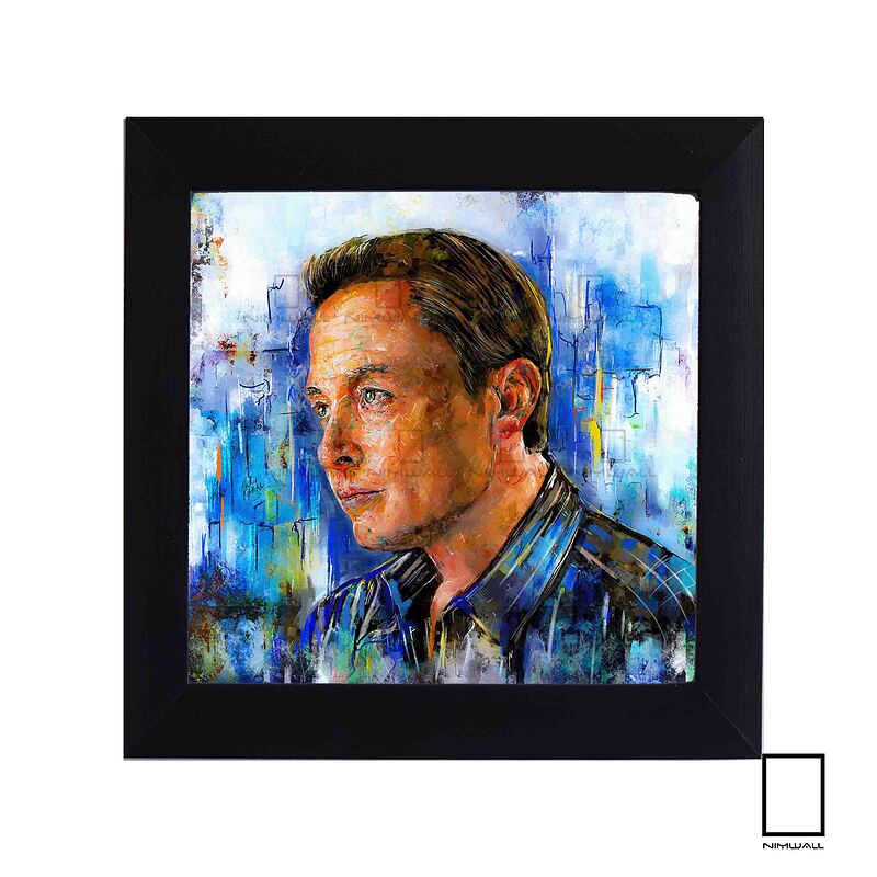 تابلو نقاشی ایلان ماسک elon musk مدل N-99495