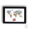 تابلو نقاشی نقشه جهان مدل N-99558